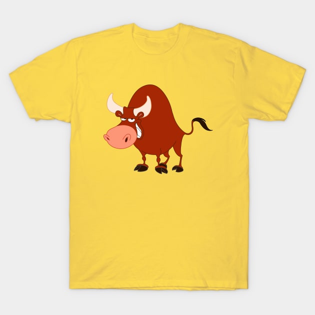 Bull T-Shirt by DigiToonsTreasures